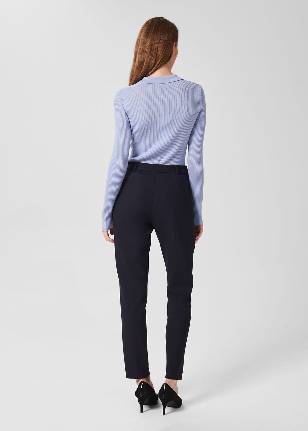 Laurel Tapered Pants, Navy, hi-res