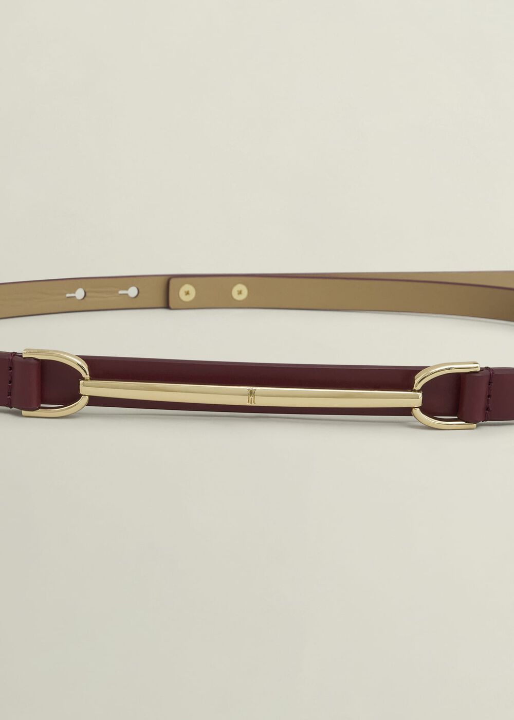 Daphne Leather Waist Belt, Beryl Red, hi-res