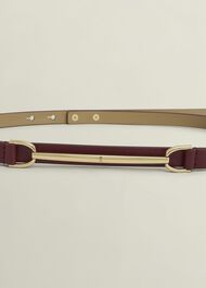 Daphne Leather Waist Belt, Beryl Red, hi-res