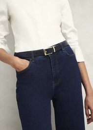Pauline Reversible Hip Belt, Navy Red, hi-res