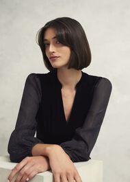Marissa Dress, Hobbs Black, hi-res