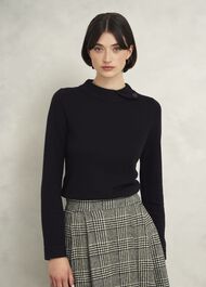 Talia Wool Cashmere Jumper, Black, hi-res