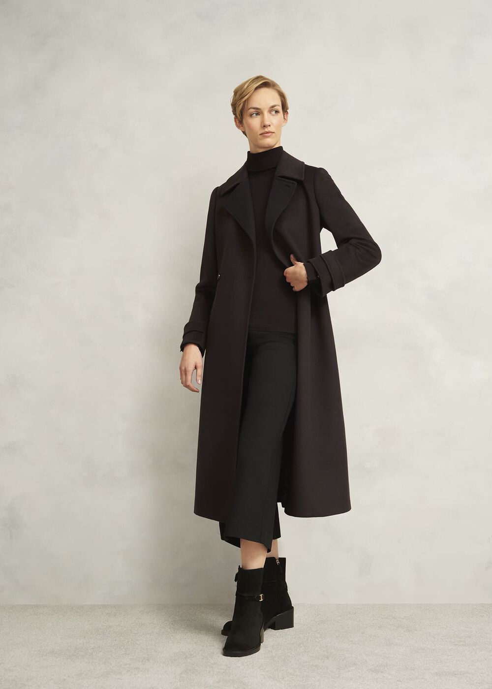 Lara Merino Rollneck Sweater, Alder Brown, hi-res