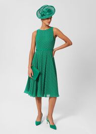 Natasha Court Shoes, Meadow Green, hi-res