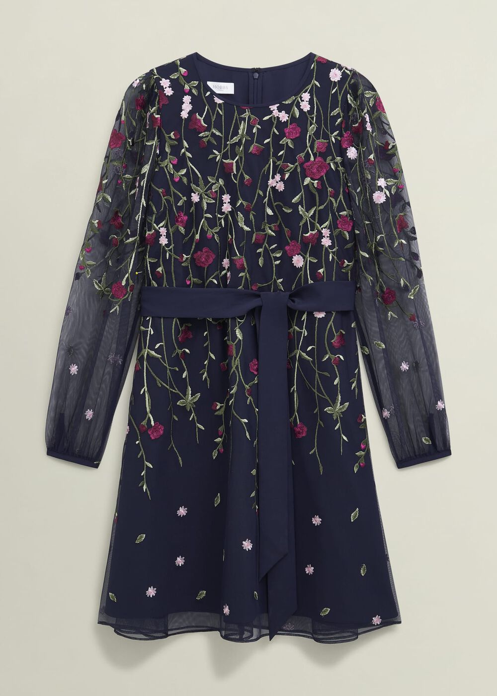Emmy Embroidered Dress, Midnight Multi, hi-res