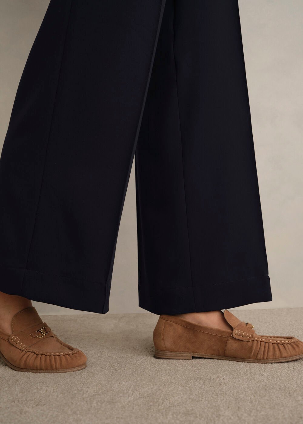 Eva Crop Trousers, Navy, hi-res