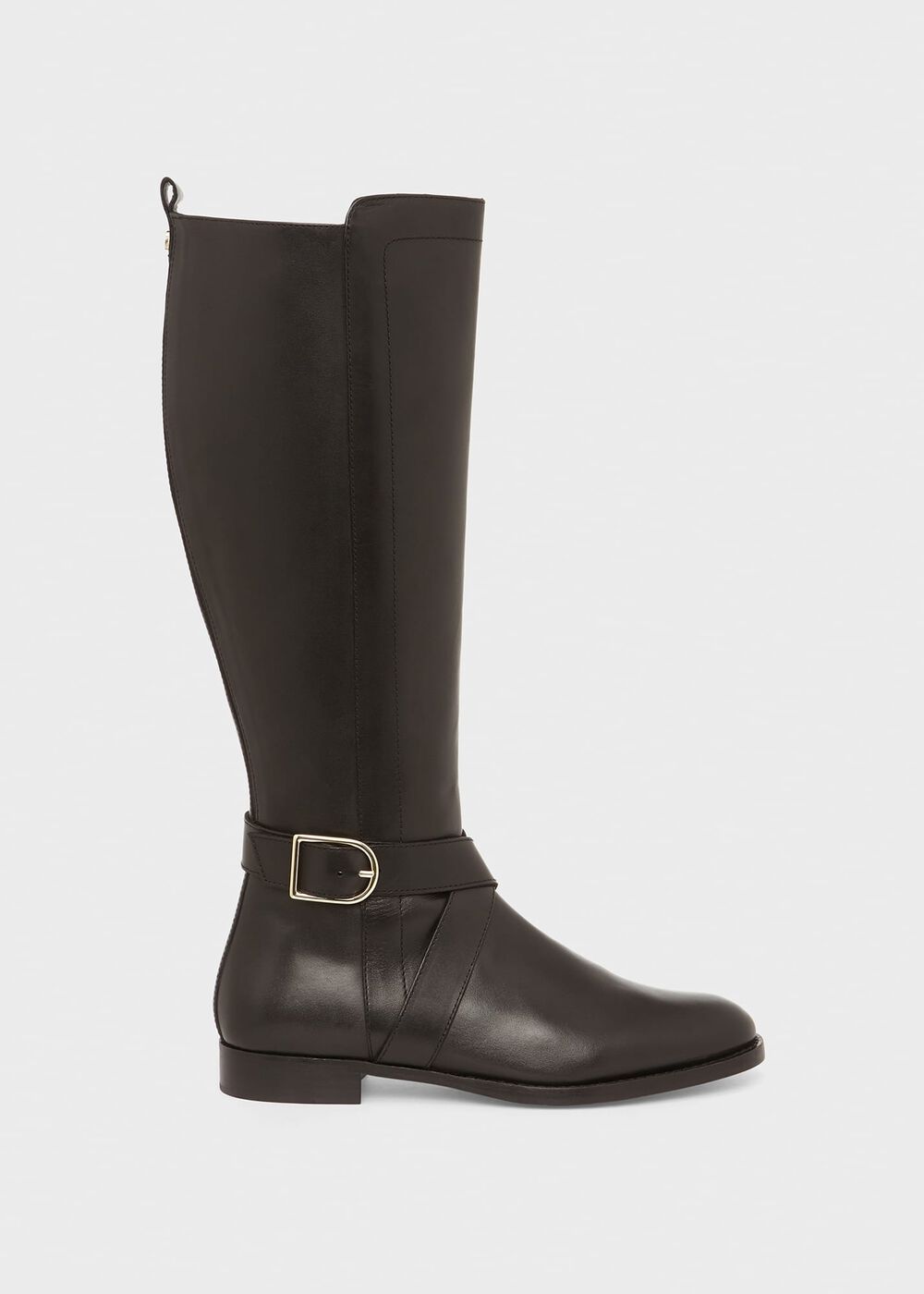 Lisette Leather Knee Boot, Black, hi-res
