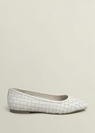 Raina Woven Flats, Chalk Beige, hi-res