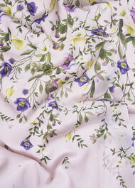 Petite Carly Floral Dress, Pale Pink Multi, hi-res