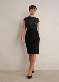 Esme Match Black Dress, Black White, hi-res