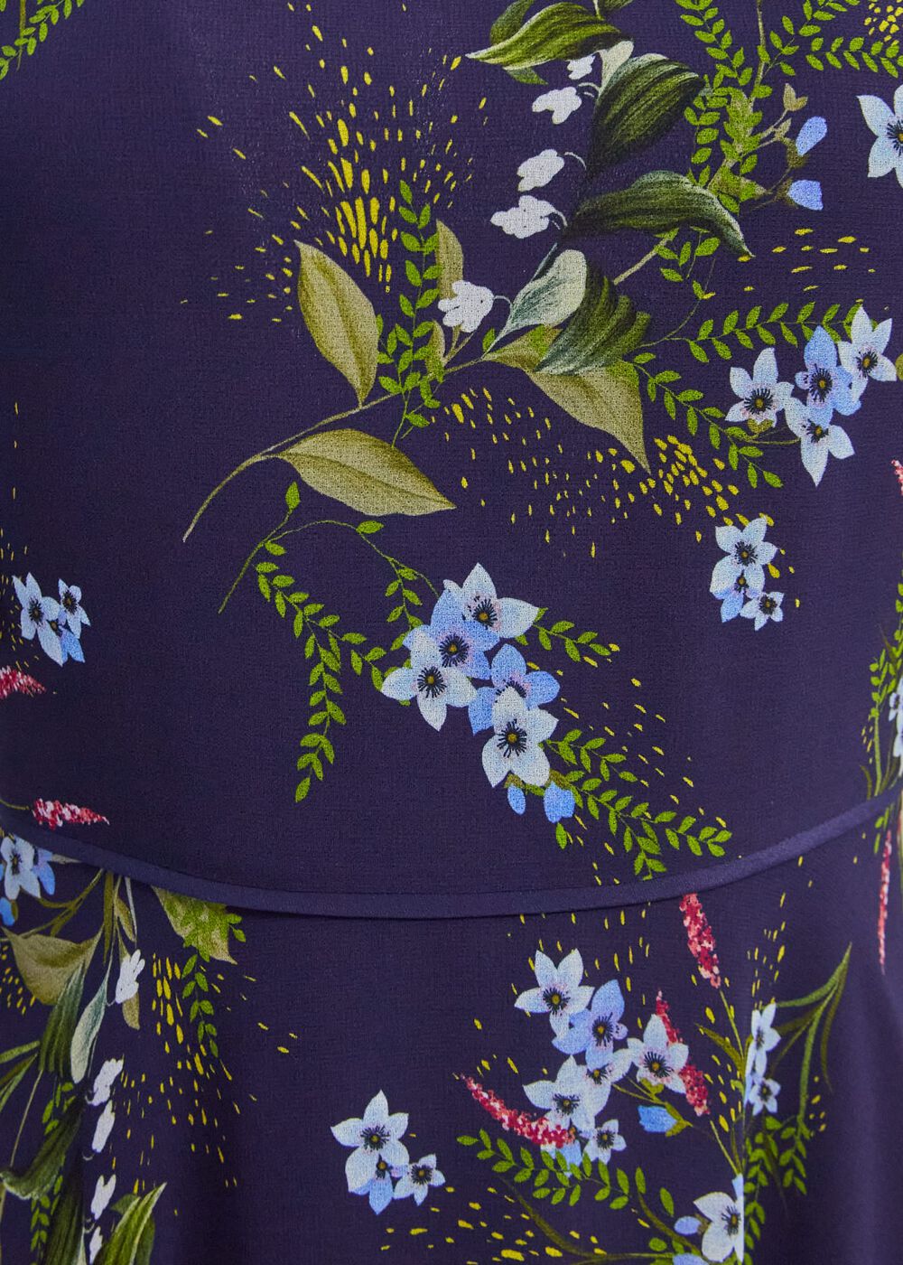 Petite Callie Midi Dress, Navy Multi, hi-res