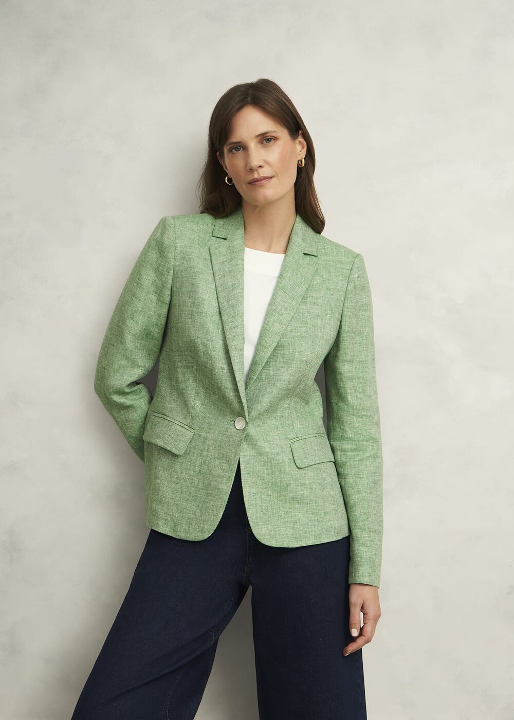 Blake Linen Jacket, Laurel Green, hi-res