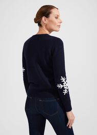 Emberlynn Sweater With Alpaca, Navy Ivory, hi-res