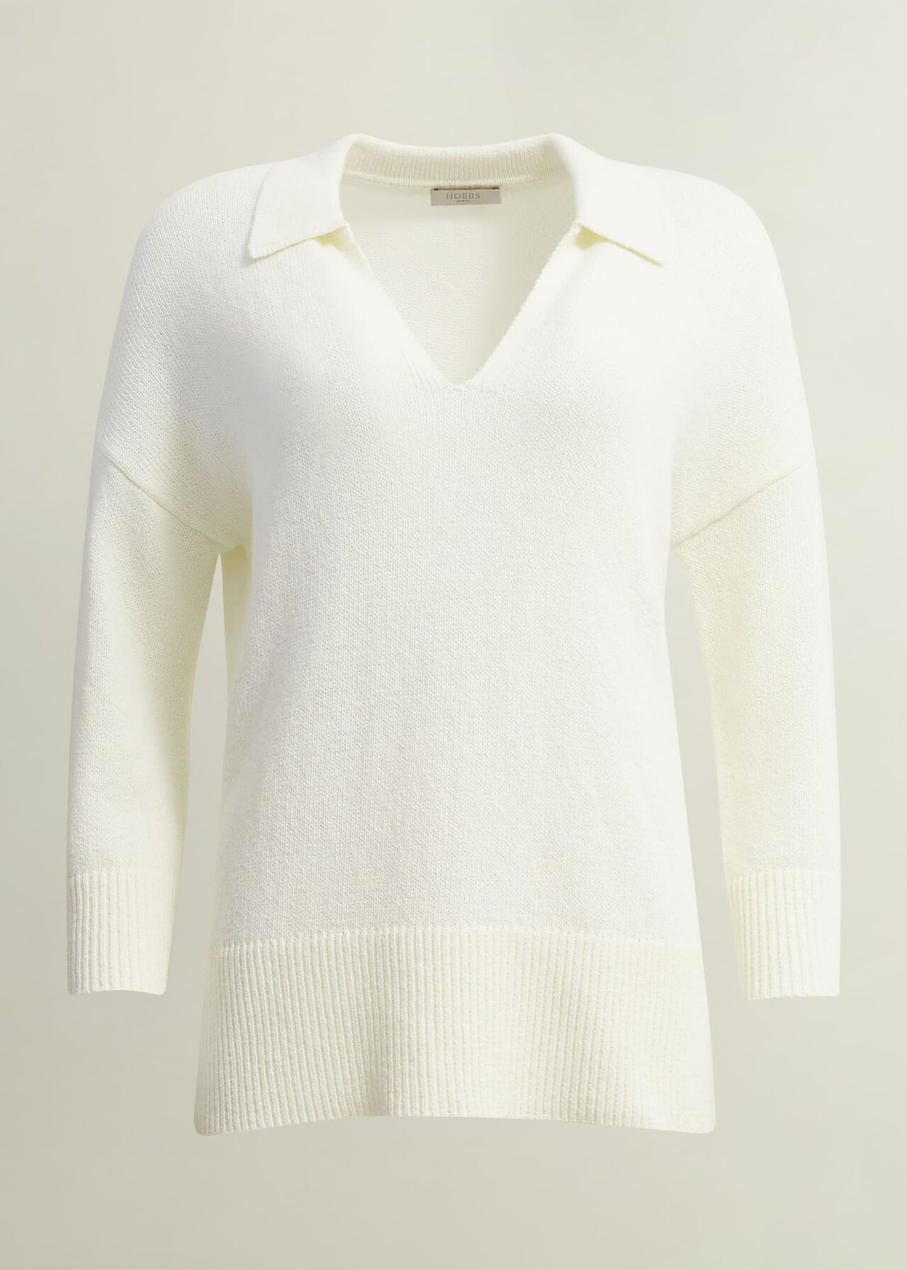 Madelyn Cotton Blend Sweater, Warm Ivory, hi-res