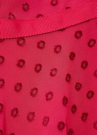Della Spot Fit And Flare Dress, Fuchsia Pink, hi-res