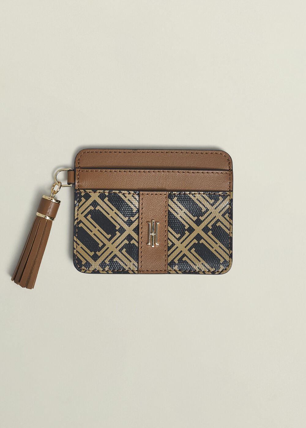 Romina Leather Cardholder, Tan Multi, hi-res