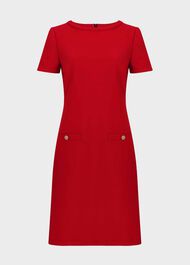 Petra Dress, Red, hi-res