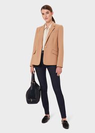 Laurel Wool Blend Blazer, Camel, hi-res