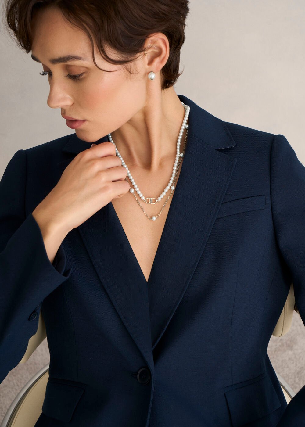 Bette Layered Necklace, Gold, hi-res