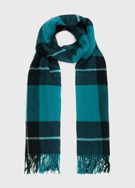 Yasmina Scarf, Teal Blue Multi, hi-res
