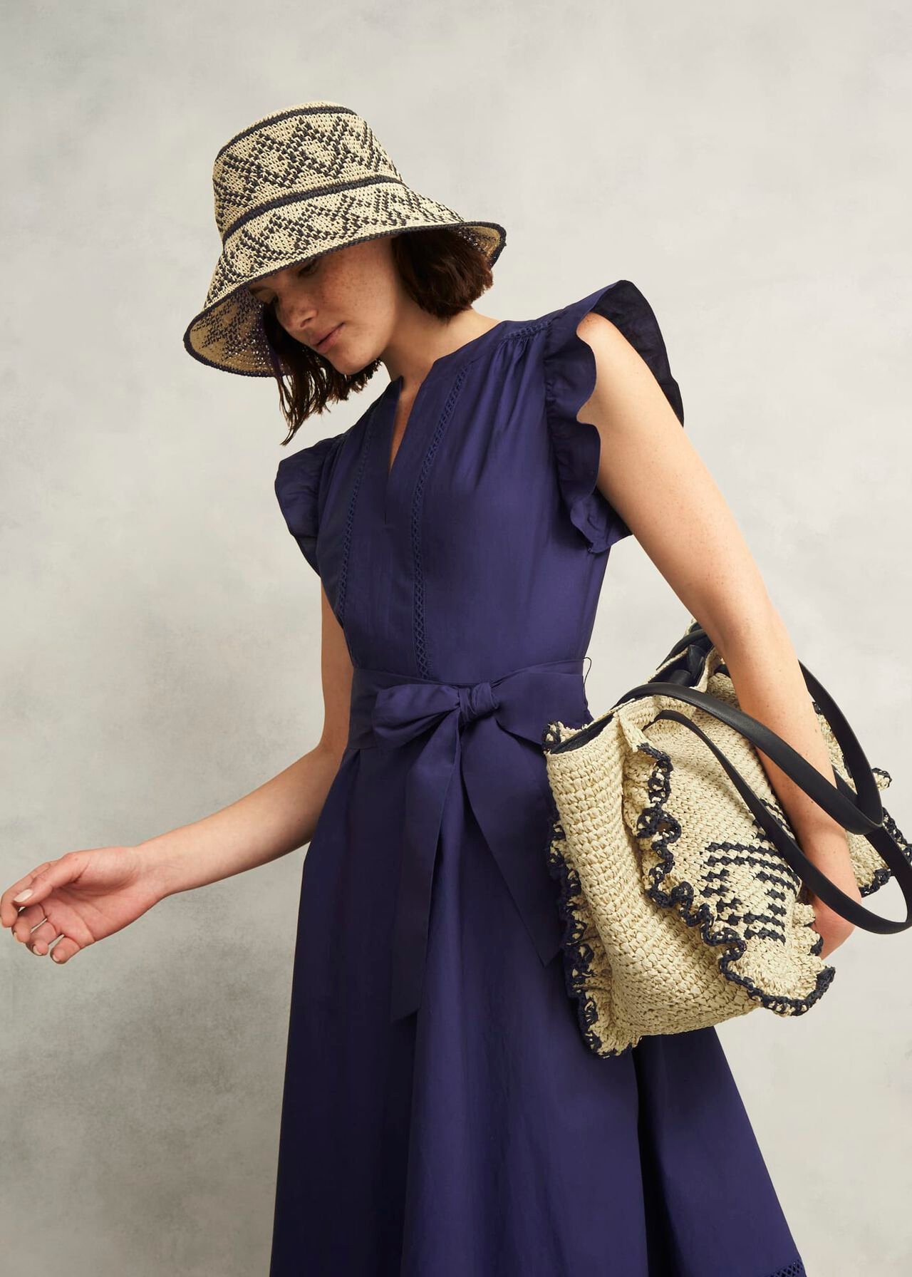 Romy Ruffle Bag, Natural Black, hi-res