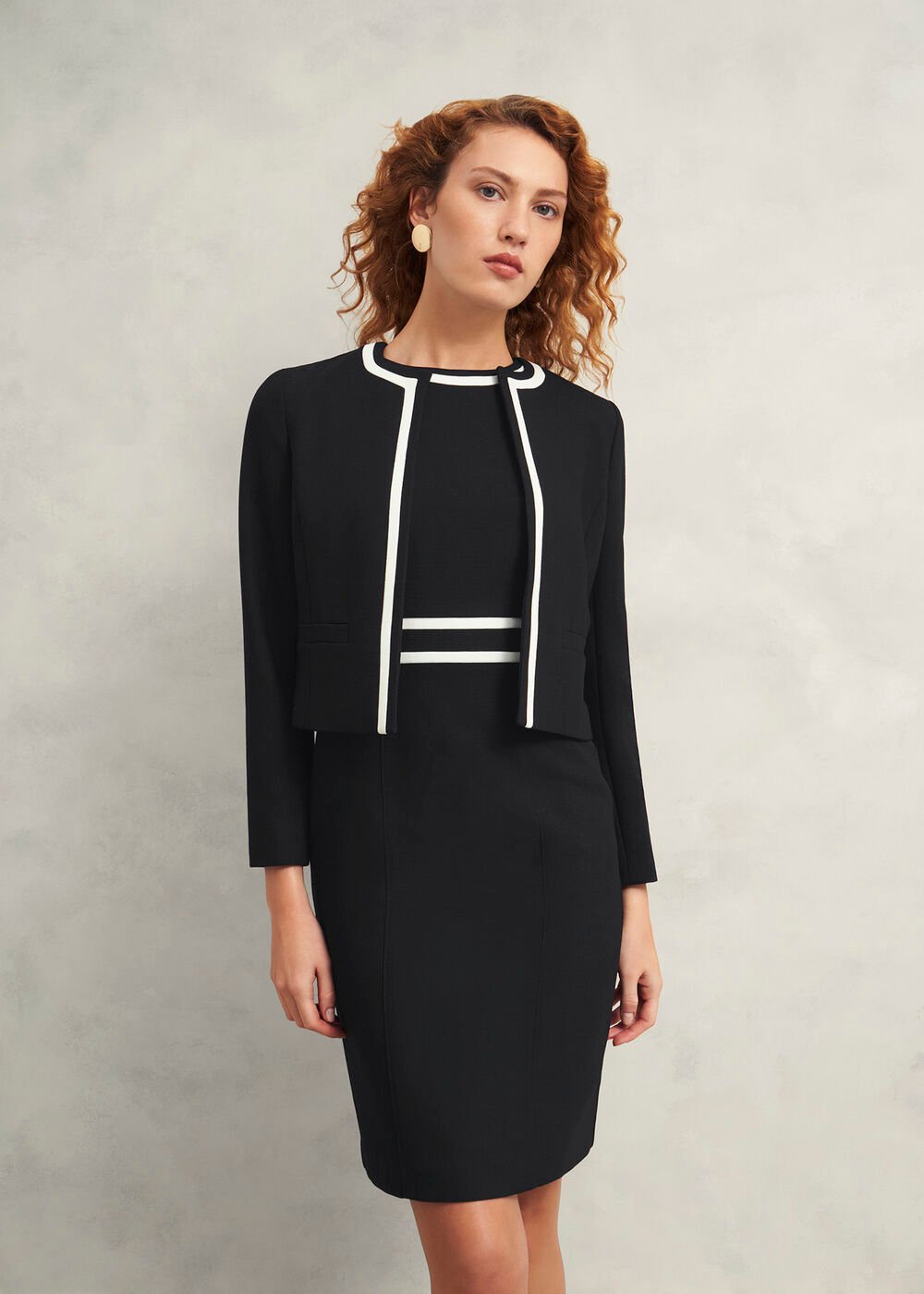 Petite Nory Jacket, Black Ivory, hi-res