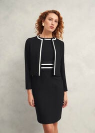 Petite Nory Jacket, Black Ivory, hi-res