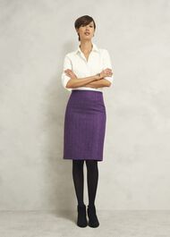 Daphne Wool Skirt, Purple Multi, hi-res