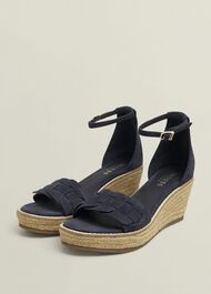 Francis Suede Espadrilles, Hobbs Navy, hi-res