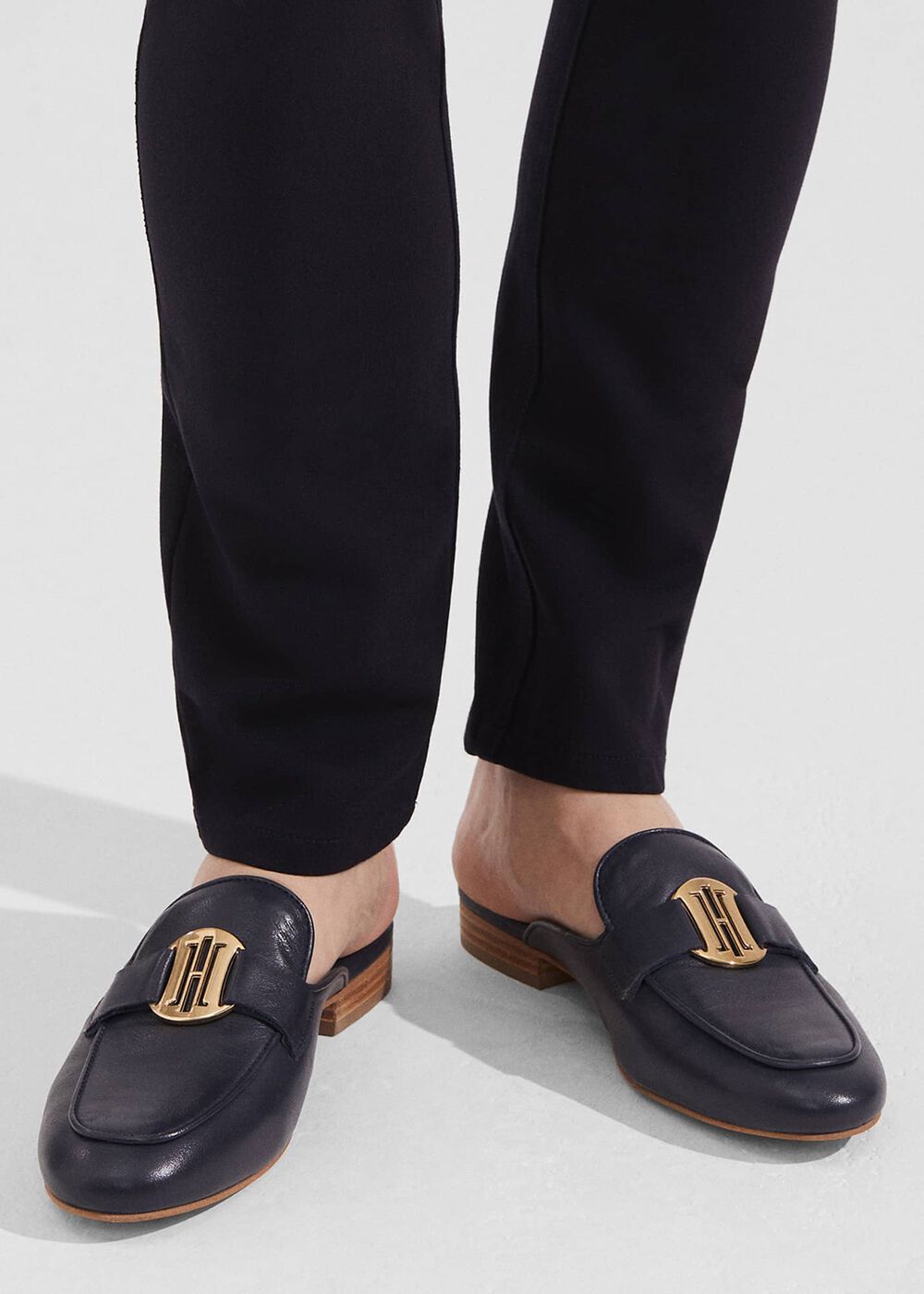 Lexi Backless Loafer, Navy, hi-res