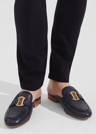 Lexi Backless Loafer, Navy, hi-res