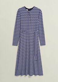 Petite Dakota Dress, Navy Multi, hi-res