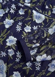 Petite Lois Embroidered Dress, Midnight Multi, hi-res