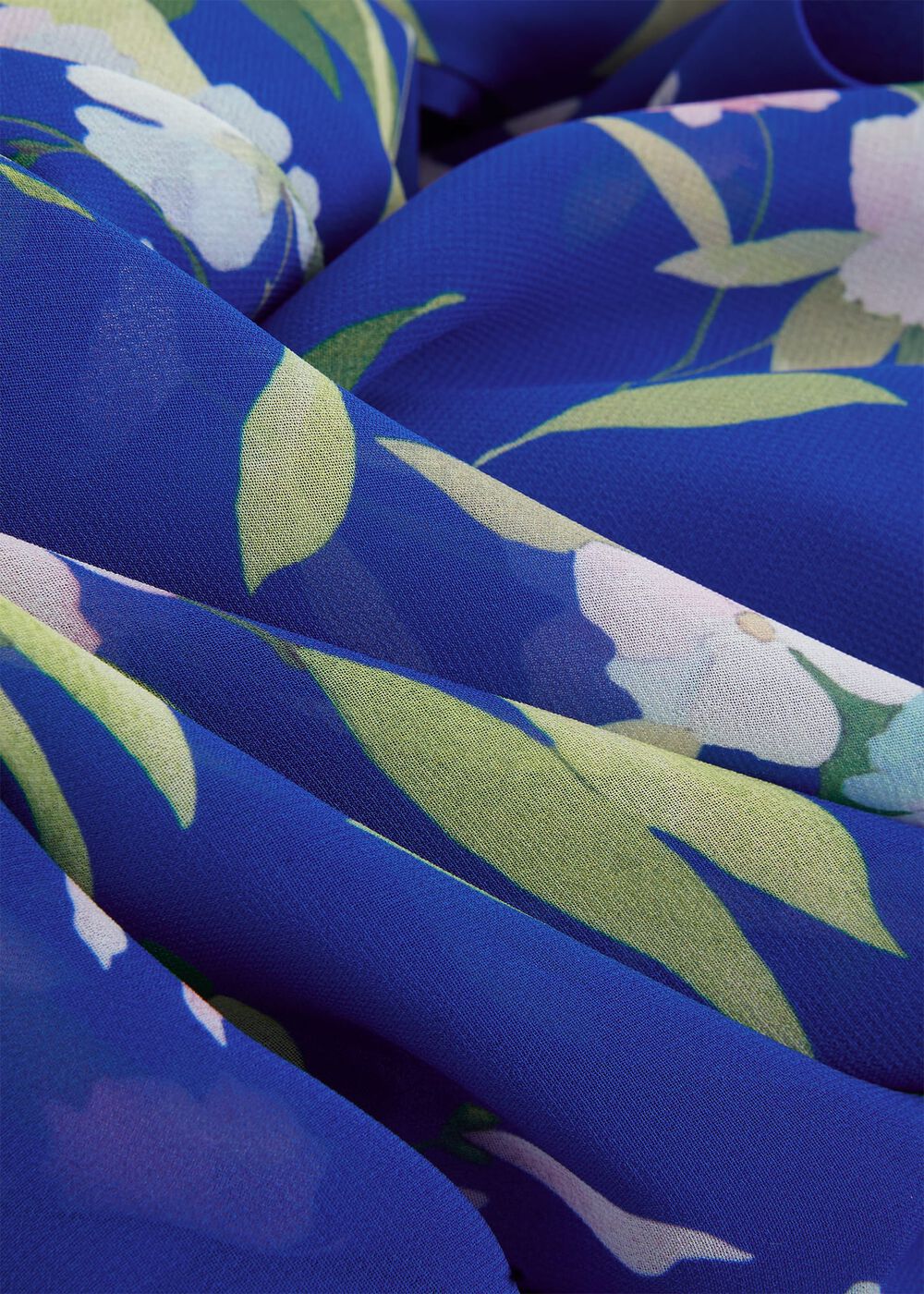 Petite Carly Floral Midi Dress, Blue Multi, hi-res