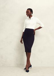 Aly Skirt, Navy, hi-res