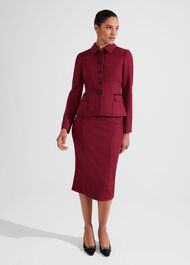 Daniella Wool Skirt, Pink Multi, hi-res