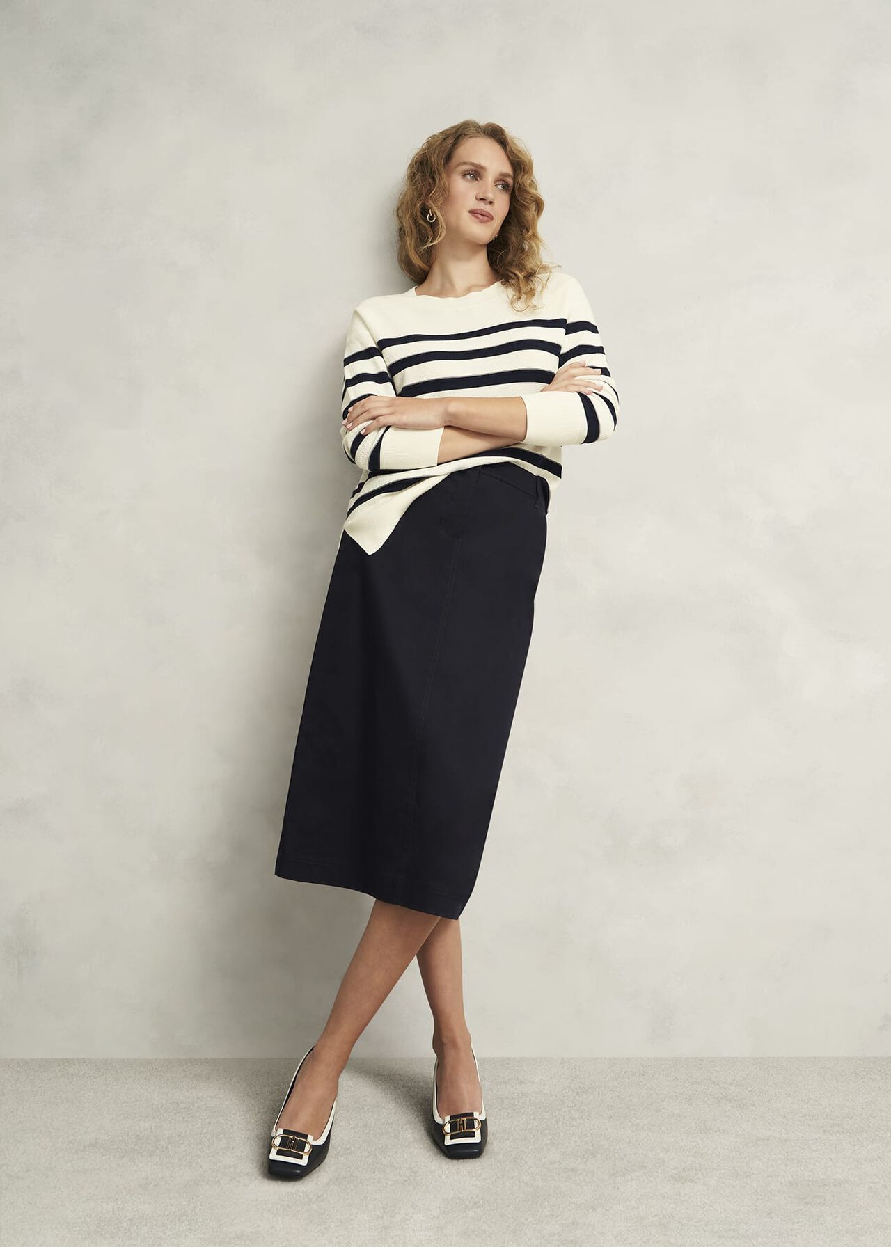 Hana Skirt, Hobbs Navy, hi-res