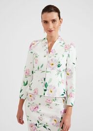 Suzanna Floral Tweed Jacket, Ivory Multi, hi-res