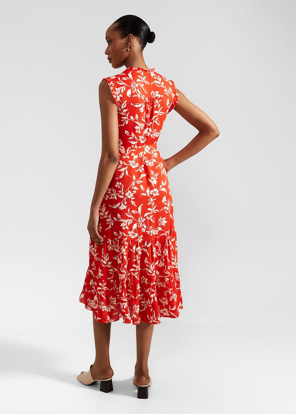 Petite Elsa Dress, Red Buttercream, hi-res