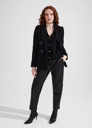 Karina Cashmere Cardigan, Black, hi-res