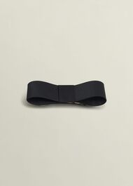 Joelle Bow Hair Clip, Black, hi-res