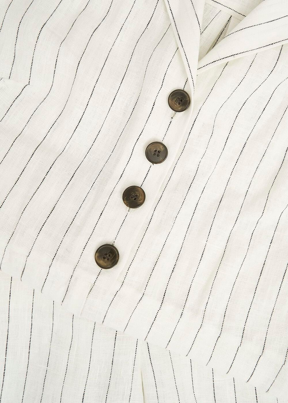 Destiny Linen Jumpsuit, Ivory Navy, hi-res