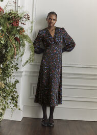 Isabella Dress, Black Multi, hi-res