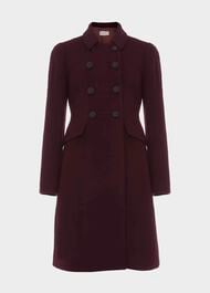 Petite Janaya Wool Blend Coat , Mullberry Red, hi-res