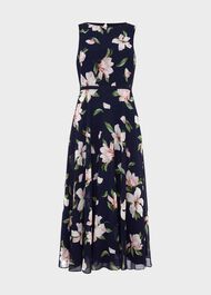 Petite Carly Floral Dress, Navy Multi, hi-res