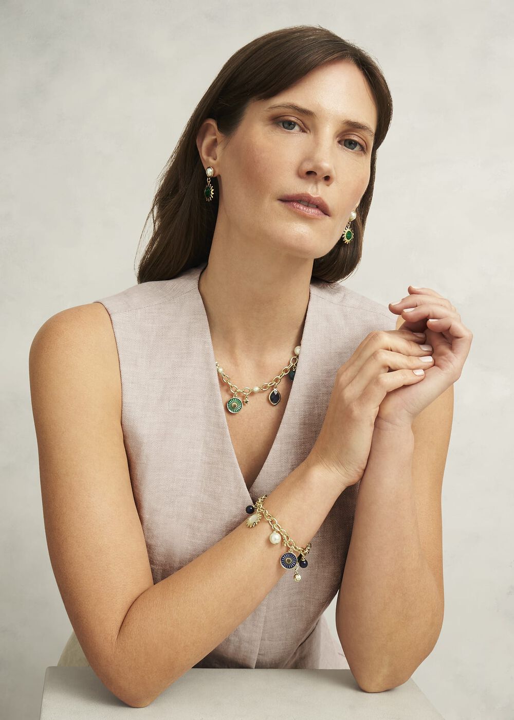 Amaya Necklace, Gold Multi, hi-res