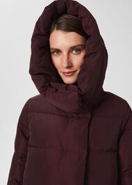 Petite Heather Puffer, Wine, hi-res