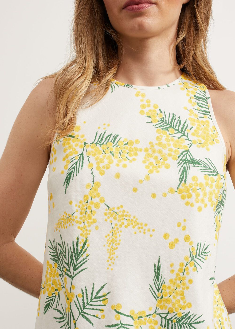 Foxcote Top With Linen, Ivory Multi, hi-res