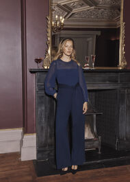 Anoushka Hot Fix Jumpsuit, Midnight Navy, hi-res