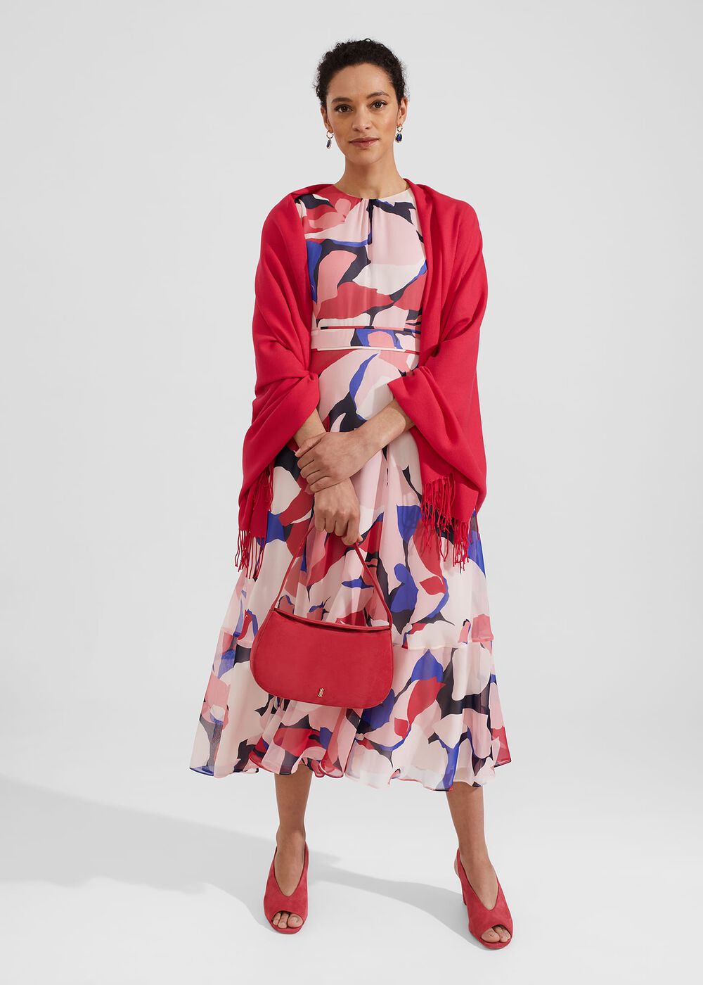 Matilda Scarf, Rouge Pink, hi-res
